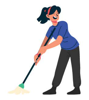 What areas are included in a professional deep house cleaning